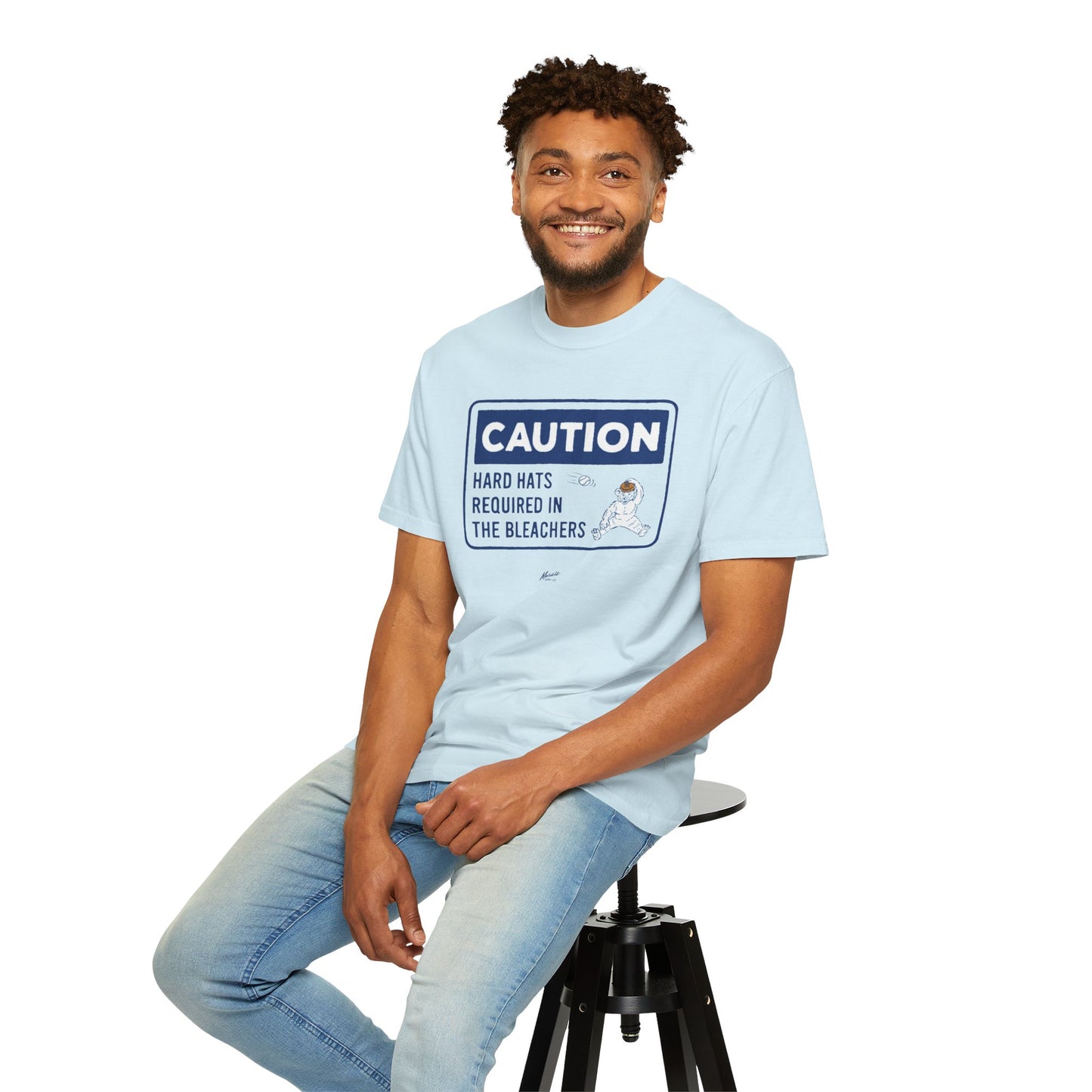 Hard Hats Required In the Bleachers T-Shirt (Comfort Colors)